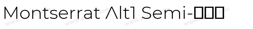 Montserrat Alt1 Semi字体转换